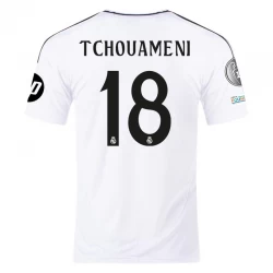 Real Madrid Tchouameni #18 Fodboldtrøjer 2024-25 HP Hjemmebanetrøje Mænd