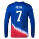 Reyna #7 USA Fodboldtrøjer Copa America 2024 Udebanetrøje Mænd Lange Ærmer
