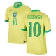 Rodrygo #10 Brasilien Fodboldtrøjer Copa America 2024 Hjemmebanetrøje Mænd