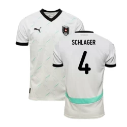Schlager #4 Østrig Fodboldtrøjer EM 2024 Udebanetrøje Mænd
