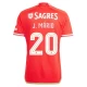SL Benfica J. Mario #20 Fodboldtrøjer 2023-24 UCL Hjemmebanetrøje Mænd
