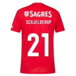 SL Benfica Schjelderup #21 Fodboldtrøjer 2024-25 Hjemmebanetrøje Mænd