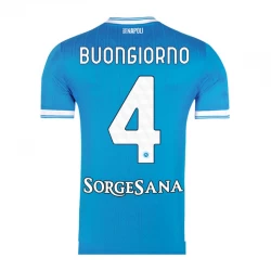 SSC Napoli Buongiorno #4 Fodboldtrøjer 2025-26 Hjemmebanetrøje Mænd