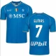 SSC Napoli Elmas #7 Fodboldtrøjer 2023-24 Hjemmebanetrøje Mænd