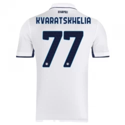 SSC Napoli Fodboldtrøjer 2024-25 Khvicha Kvaratskhelia #77 Udebanetrøje Mænd