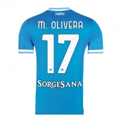 SSC Napoli M. Olivera #17 Fodboldtrøjer 2025-26 Hjemmebanetrøje Mænd