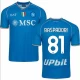 SSC Napoli Raspadori #81 Fodboldtrøjer 2023-24 Hjemmebanetrøje Mænd
