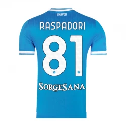 SSC Napoli Raspadori #81 Fodboldtrøjer 2025-26 Hjemmebanetrøje Mænd