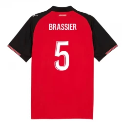 Stade Rennais FC Brassier #5 Fodboldtrøjer 2025-26 Hjemmebanetrøje Mænd
