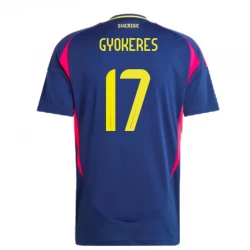 Sverige Fodboldtrøjer 2024 Gyokeres #17 Udebanetrøje Mænd
