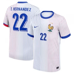 T. Hernandez #22 Frankrig Fodboldtrøjer EM 2024 Udebanetrøje Mænd