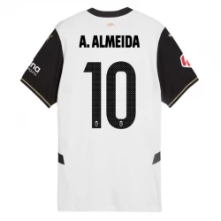 Valencia CF A. Almeida #10 Fodboldtrøjer 2024-25 Hjemmebanetrøje Mænd