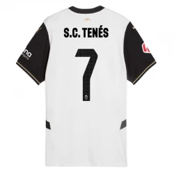Valencia CF S. C. Tenes #7 Fodboldtrøjer 2024-25 Hjemmebanetrøje Mænd