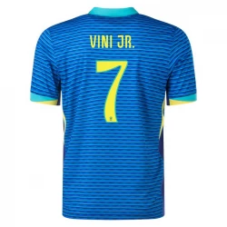 Vini Jr #7 Brasilien Fodboldtrøjer Copa America 2024 Udebanetrøje Mænd