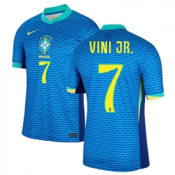 Vinicius Junior #7 Brasilien Fodboldtrøjer Copa America 2024 Udebanetrøje Mænd