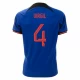 Virgil van Dijk #4 Holland Fodboldtrøjer VM 2022 Udebanetrøje Mænd