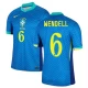 Wendell #6 Brasilien Fodboldtrøjer Copa America 2024 Udebanetrøje Mænd