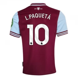West Ham United L. Paqueta #10 Fodboldtrøjer 2024-25 Hjemmebanetrøje Mænd